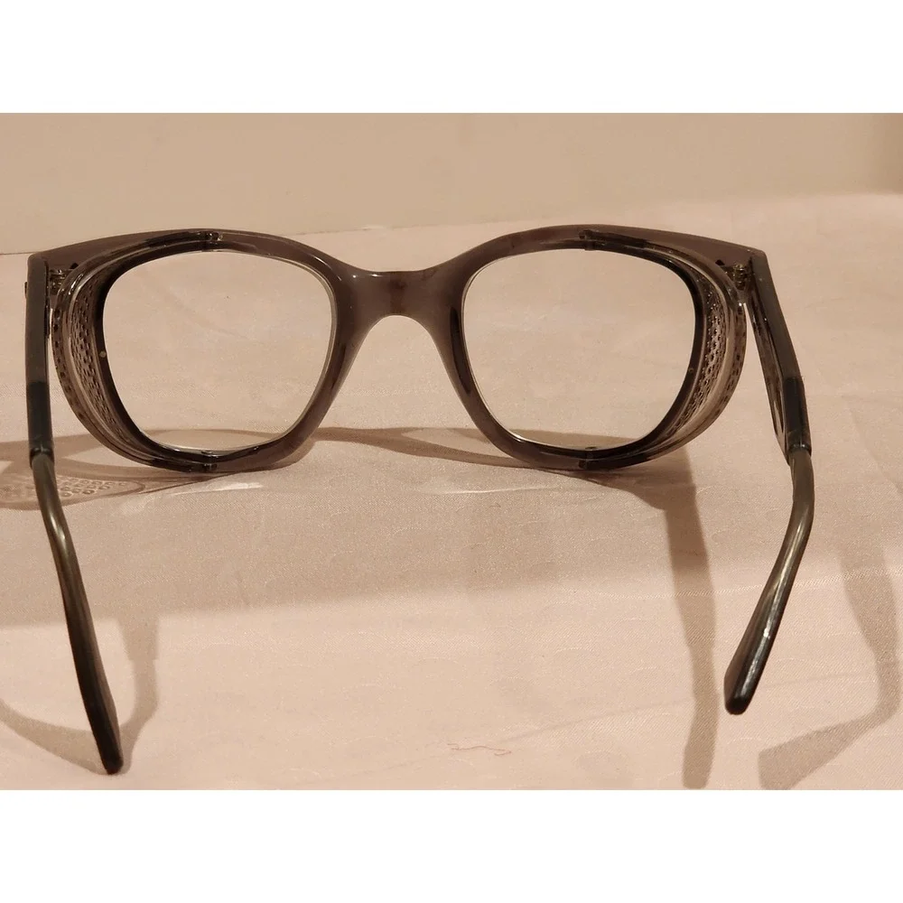 Vintage H.L. Bouton Co. Safety Glasses Bouton U-Fit Clear Lens Cable Temple Nice